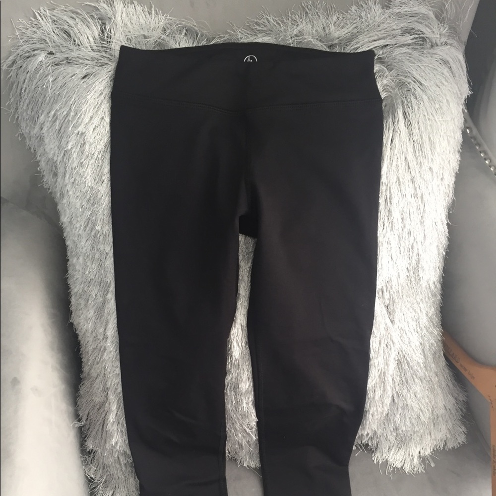 Black Heavy Weight Dance Cheer Leggings sz 7-8